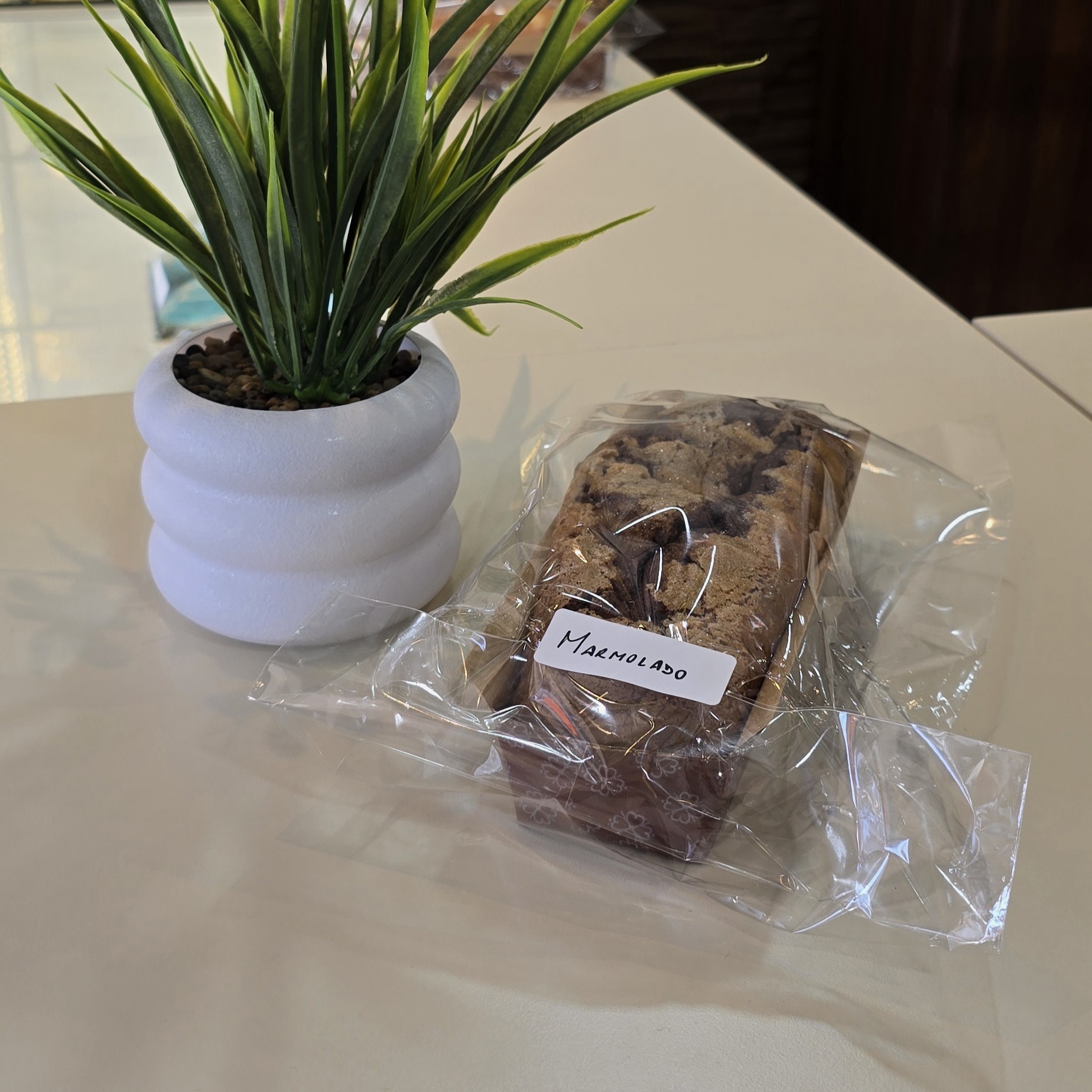 Budín clásico marmolado