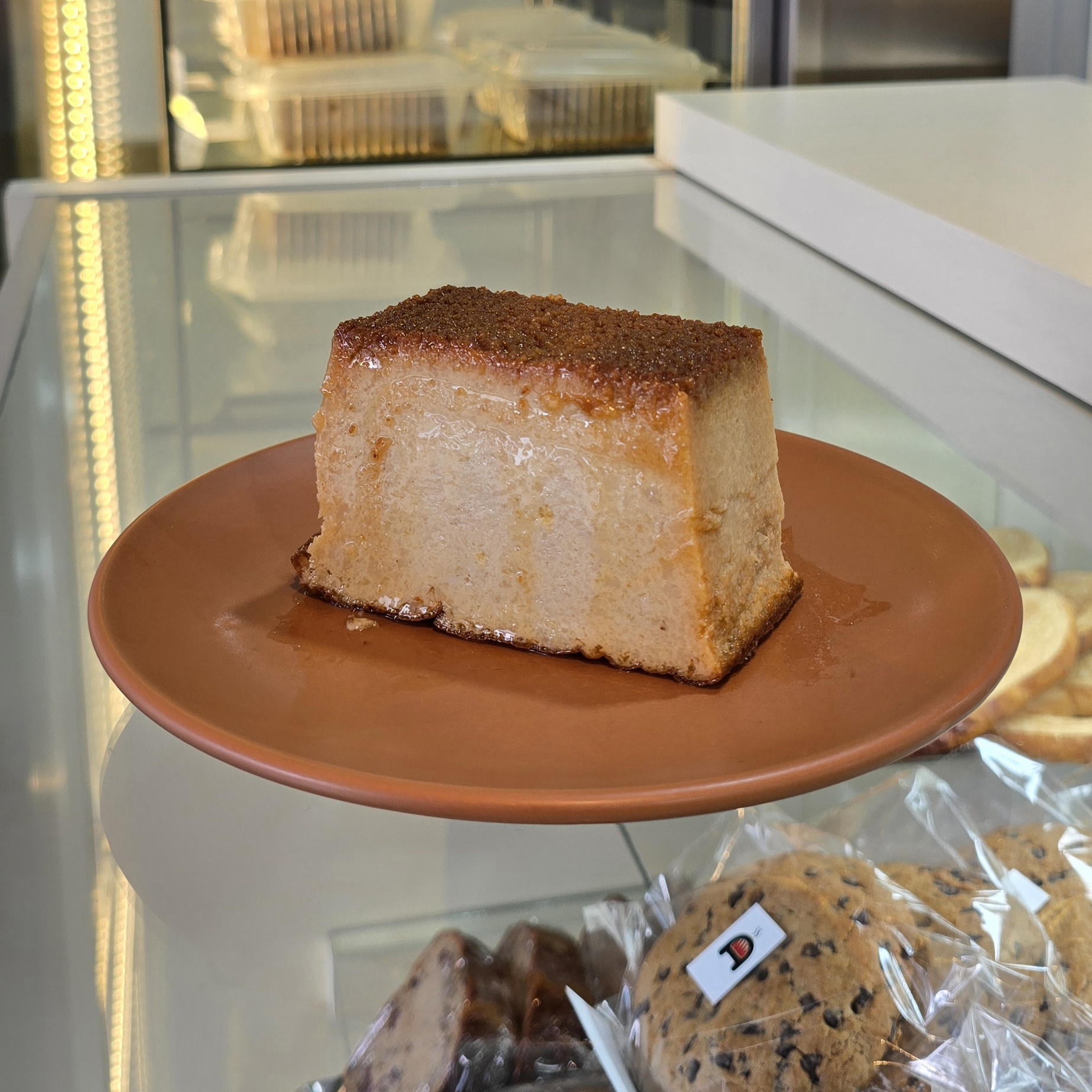 Budín de pan porción