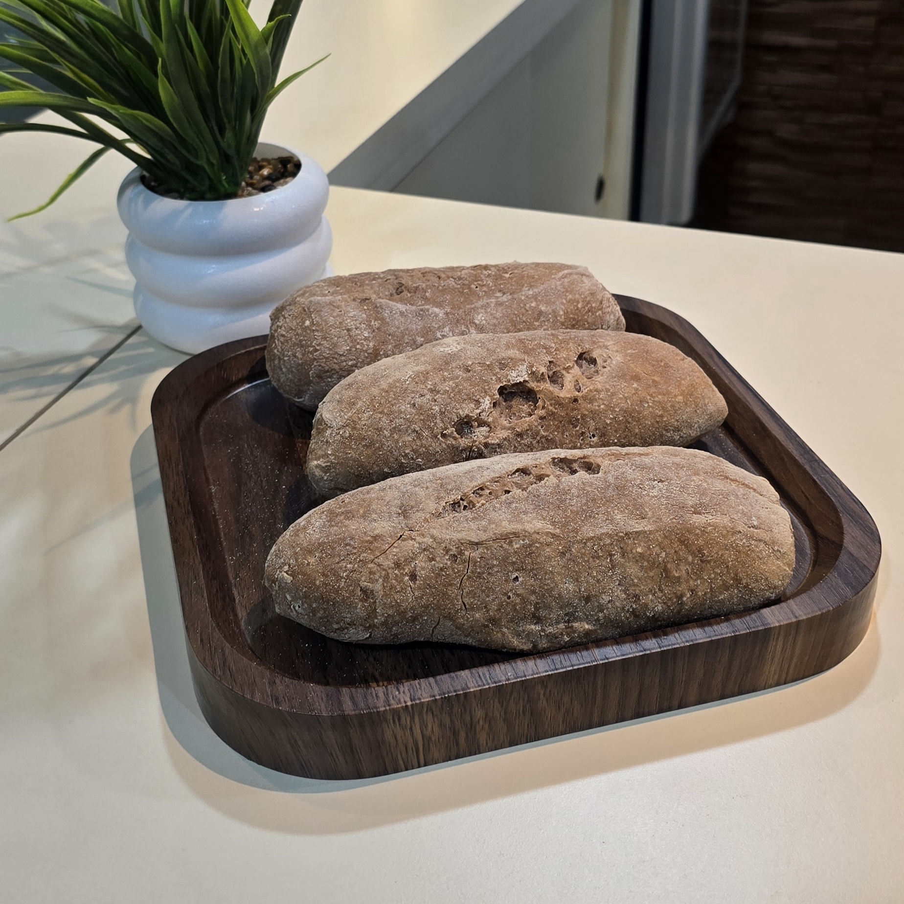 Pan de campo — barra gallega chica