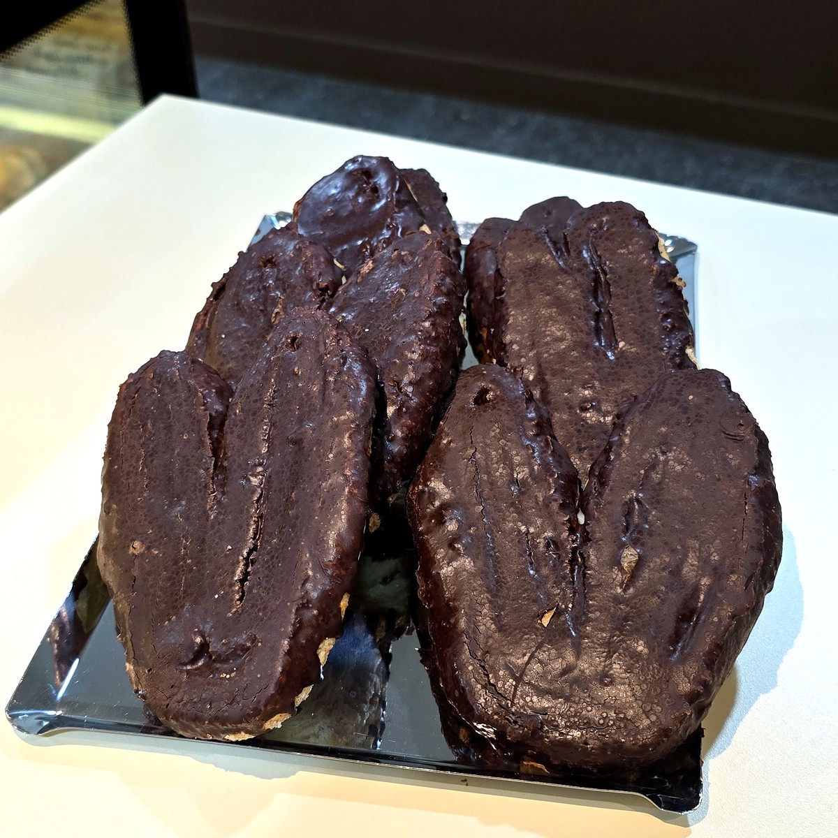 Palmeras bañadas en chocolate
